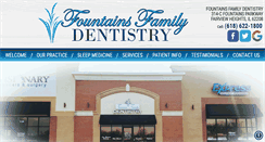 Desktop Screenshot of fountainsfamilydentistry.com